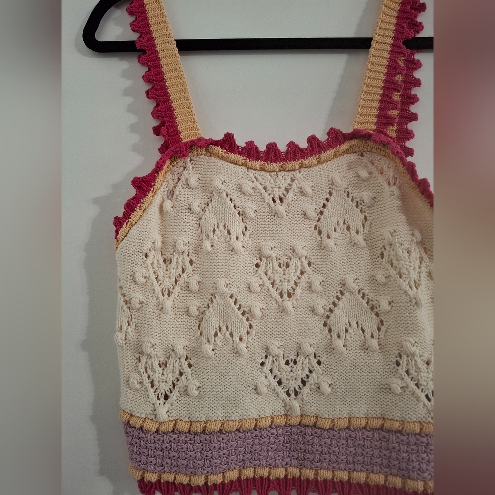 Zara Strappy Crochet Top - Picture 5 of 8